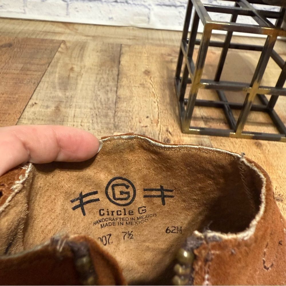 Corral circle G fringe ankle boots studded - Picture 8 of 10